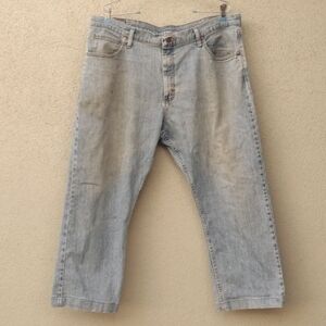Worn Wranglers Relaxed Fit Stretch Jeans 39x26